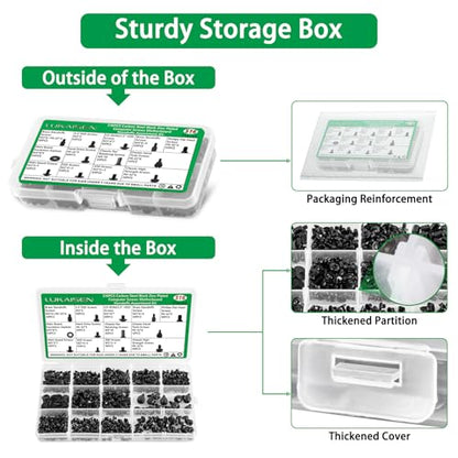 516Pcs Computer Screws Kit, M3 6-32 Motherboard Standoffs for SSD - color: 516 Pcs Black PC Screw