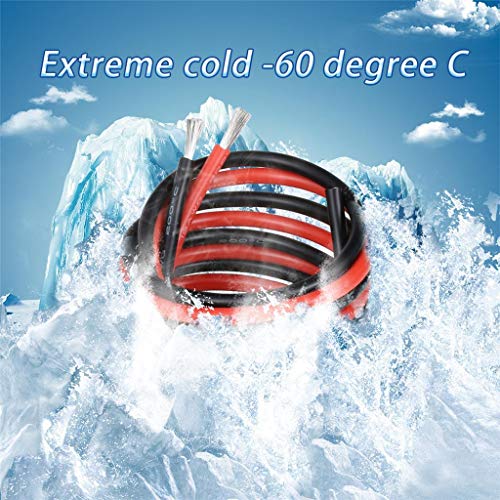 BNTECHGO 12 AWG Silicone Wire Red Black 10ft Stranded Tinned Copper Wire - color: silicone wire red and black, size: 12 gauge silicone wire each color 10 ft