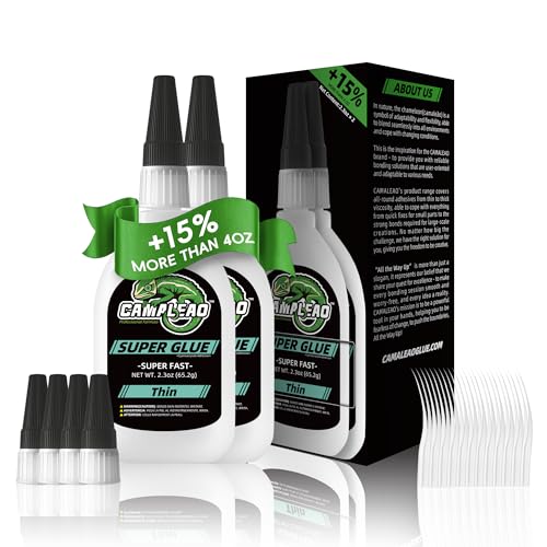 Thin Super Glue Liquid Kit 4.6 oz, All Purpose Clear Superglue for Plastic Ceramic Metal Wood Glass Shoe Leather Rubber, Instant Cyanoacrylate Adhesive for Home Repair Hobby Model Pottery DIY Craft - size: 4 oz., style: THIN VISCOSITY