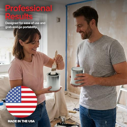 Stock Your Home 1 Quart Unlined Metal Paint Cans with Lids (2 Pack), Empty Quart Paint Cans for Storage, Mixing, Touch Ups and Crafts - Made in USA, Metal Buckets with Friction Fit Lids - size: 2 Pack