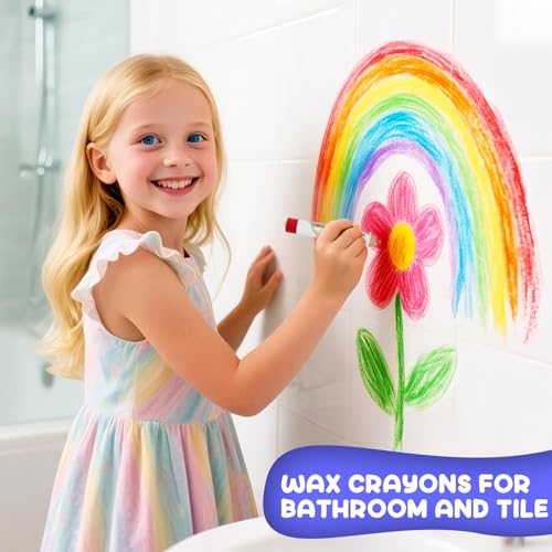 ThEast Jumbo Toddlers Colored Pencils, Thick Chunky Crayons for Children - style: Glitter-8