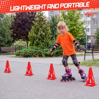 Tuanse Training Cones for Soccer Agility Drills - color: Red