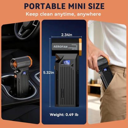Electric Air Duster - 150000RPM Rechargeable Cordless Compressed Air Duster