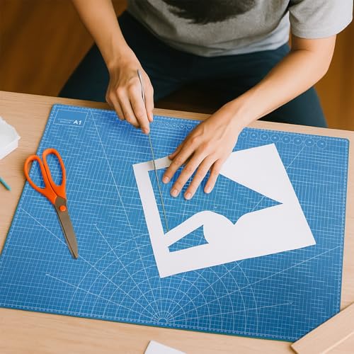 35" x 23" Self Healing PVC Cutting Mat, A1-Black or Gray - color: A1-Black or Gray