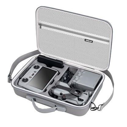 Coyktonty Mini 5 Pro Carrying Case, Portable PU Leather Bag with Shoulder strap for DJI Mini 5 Pro More Combo Compatible RC 2 Controller