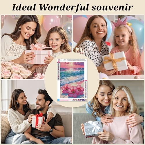6 Pack 5D Diamond Painting Kits for Adults Beginner,Beach Diamond Art Set - color: 6PCS KM982-KM987-1