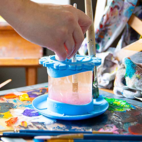 Paint Puck Ultimate Rinse Cup Paint Brush Cleaner, Mug (4 in), Blue - color: Blue, size: Mug