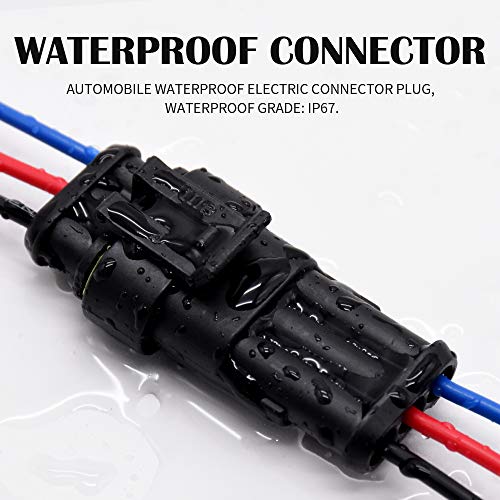 G 3 Pin Waterproof Connector 16AWG Electrical Male Female Wire Plugs - size: 3 PIN