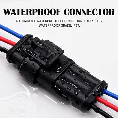 G 3 Pin Waterproof Connector 16AWG Electrical Male Female Wire Plugs - size: 3 PIN