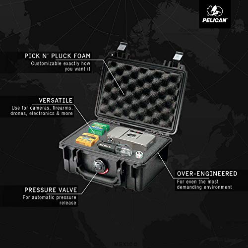 Pelican 1120 Case With Foam (Black) - color: Black, style: With Foam
