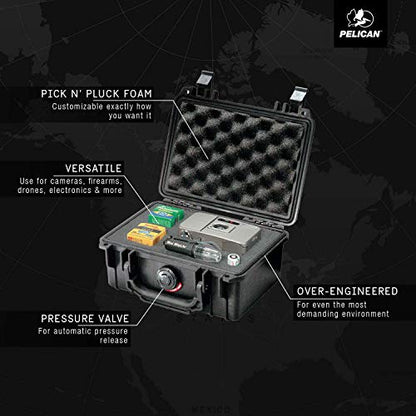 Pelican 1120 Case With Foam (Black) - color: Black, style: With Foam