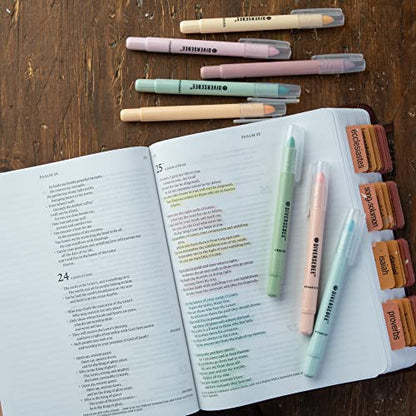 DIVERSEBEE Bible Highlighters and Pens No Bleed (Pastel) - color: Pastel