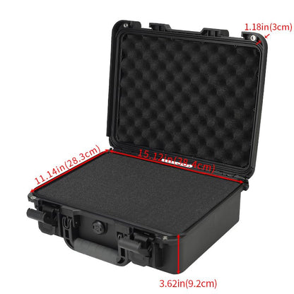 16in Heavy Duty Hard Case with DIY Customizable Foam Insert (15.1x 11.1 x 5.3in Interior) - size: 16.4 x 13.6 x 5.8in