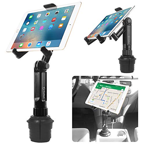 Cellet Cup Holder Tablet Mount, Car Cradle Holder Compatible for All iPad Pro, Air, Mini, Samsung Galaxy Tablet, Amazon Fire, Microsoft Surface - style: Tablet Holder Height - 13 in