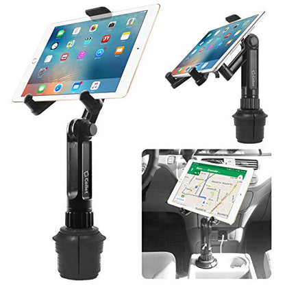 Cellet Cup Holder Tablet Mount, Car Cradle Holder Compatible for All iPad Pro, Air, Mini, Samsung Galaxy Tablet, Amazon Fire, Microsoft Surface - style: Tablet Holder Height - 13 in