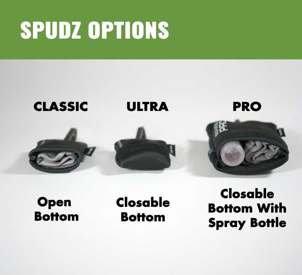 SPUDZ Classic Microfiber Lens Cleaner – Clip-On Pouch, Washable – for Binoculars, Scopes, Glasses, Screens | Classic | Navy Blue, 6 x 6 Inch - color: Navy Blue, size: 6 x 6 Inch