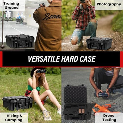 SEKKVY Gun Case for Handguns, Pistol Case Hard Shell - color: 2-Pistol Case,Black