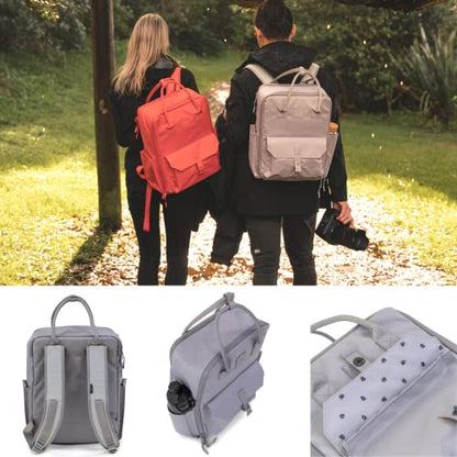 LANGLY Sierra Camera Backpack: A Modern & Travel-friendly Photography Backpack Compatible With Both 18in Laptop & All Camera Gear 24L (Ash) - color: Ash