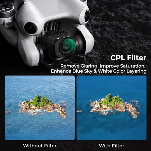 K&F CONCEPT Variable ND UV CPL Filter Kit Compatible with DJI Mini 4 Pro