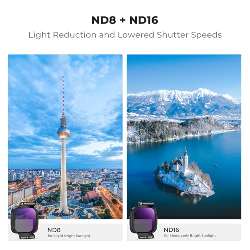 K&F CONCEPT Magnetic ND PL Filters Set Compatible with DJI Flip - style: CPL+ND8+ND16