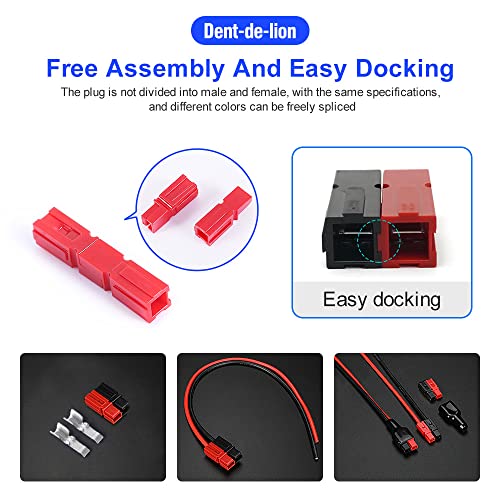45A Quick Connect Batterie Battery Connector Modular Power Connectors Quick Disconnect 10 Pair,AWG10-12