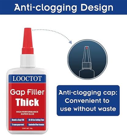 60g Gap Filler Thick Super Glue for Woodworking,Woodturning,Hobby Models - style: CA-thick