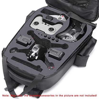 Waterproof Shockproof DJI FPV Backpack Portable Hard Case for DJI FPV Combo Drone, Remote Controller, Batteries, FPV Bag with YKK Zipper (Metal Grey)