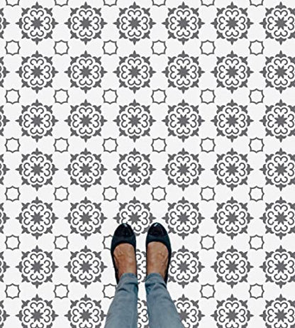 16 Pack 8x8 Inch Mexican Tile Stencil Set - Reusable Tile Templates - size: 8 X 8 Inch