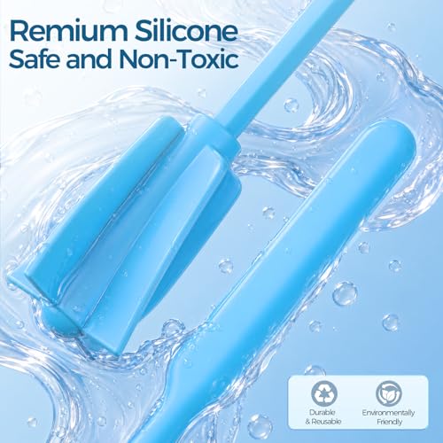 Suzzam 4pcs Silicone Resin Mixer Paddles & Spatula Set, 1/4" Hex Shank