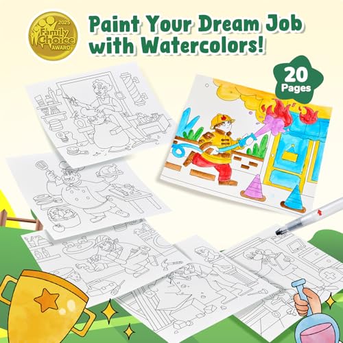 JoyCat Paint with Water Coloring Books for Toddlers (Occupations) - style: Occupations