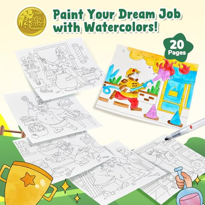 JoyCat Paint with Water Coloring Books for Toddlers (Occupations) - style: Occupations