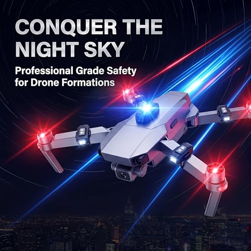 LED Drone Anti-Collision Strobe Lights 7 Colors USB Rechargeable 5 Pack - color: 5Pcs Drone Lights
