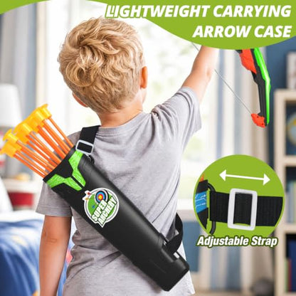 HYES Bow and Arrow for Kids, LED Light Up Archery Set, Green - size: 1 pack-green standing target