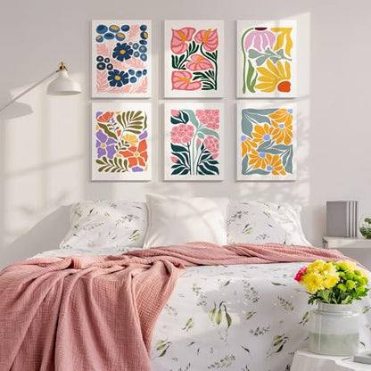 RoundFunny 12Set Paint by Numbers Kit for Adult Garden Bloom Painting 8x10 - style: Garden Bloom