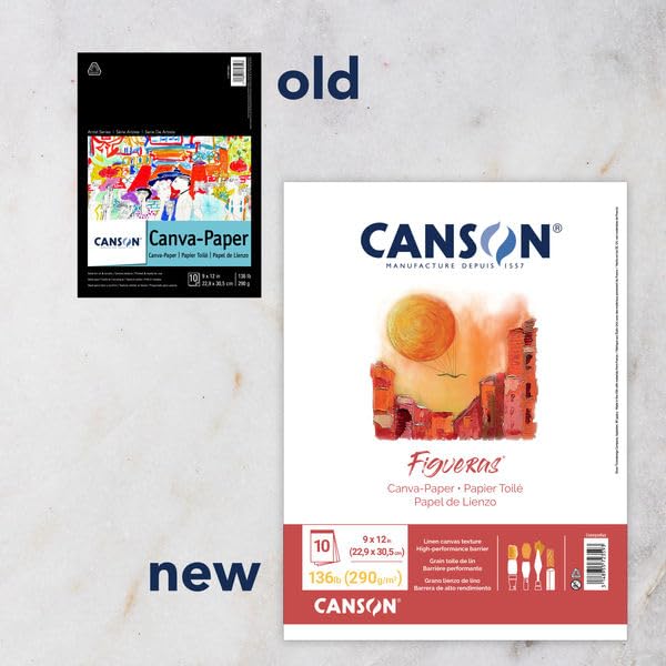 Foundation Series Canva-Paper Pad, 9"X12" (100510841) - size: 9" x 12"