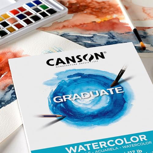 Canson Graduate Watercolor Paper Pad, 11x14 in - size: 11x14 inch