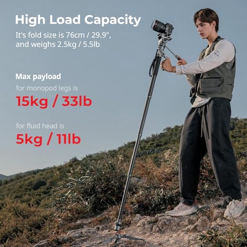 SmallRig 68.9"/ 175cm Carbon Fiber Video Monopod for Camera - size: 175cm / 68.9"