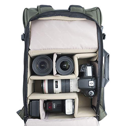 VANGUARD VEO SELECT49 GR Backpack/Shoulder Bag for DSLR, Mirrorless/CSC Camera or Drone, Green - style: Veoselect49gr Backpack, Green