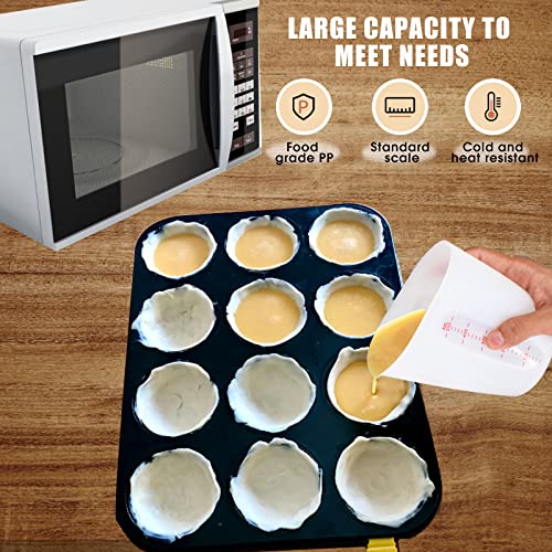 Food-Grade Silicone Measuring Cups for Chocolate Melting 2 Cup + 1 Cup - color: 2 PCS