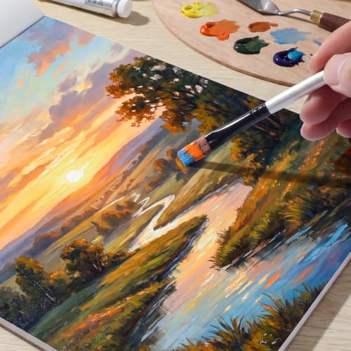 25 Sheets Canvas Paper Pad 8x10 Inches, 200GSM Canvas Sheets for Painting - color: 8”x10”