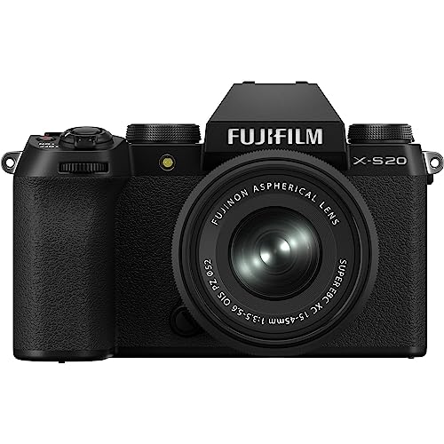 FUJIFILM X-S20 Mirrorless Camera with 15-45mm Lens & 4K Monitor Bundle