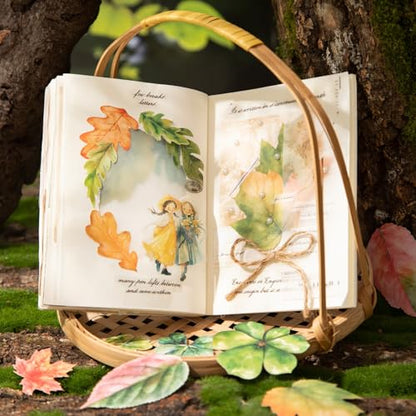 270 Pcs Leaf Stickers for Scrapbooking and Journaling - color: Simple Leaves