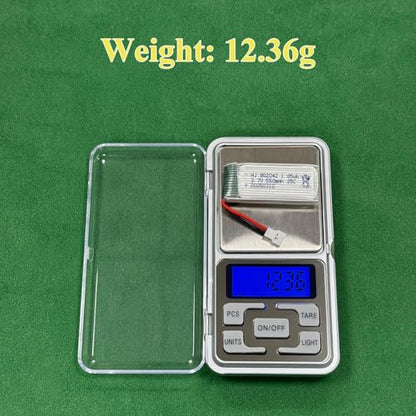 2Pcs 3.7V 550mAh Lipo Battery for RC Toy & Model (MX2.0) - size: 550mAh-MX2.0