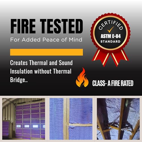 Vega Bond Purplecoat Closed Cell Spray Foam Air Sealant (6 Pack + Gun) - size: 6 Pack