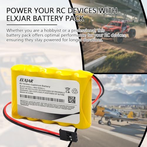 (4-Pack) 6V 800mAh Ni-Cd Receiver Battery for Hitec Futaba JR - color: (4-Pack) 6V 800mAh AA