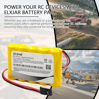 (4-Pack) 6V 800mAh Ni-Cd Receiver Battery for Hitec Futaba JR - color: (4-Pack) 6V 800mAh AA