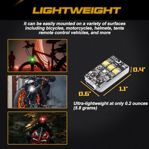 x xotic tech Mini Drone Strobe Light Super Bright LEDs Compatible with DJI RC Quadcopters Drone Night Flying Anti Collision LED Lamp Rechargable Accessories(2 Sets) - size: 2 Sets