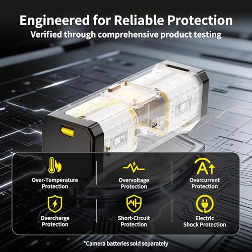 PHOTOOLEX BB4 4-Slot Battery Charger for EN-EL15C Batteries