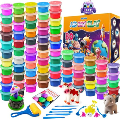 ESSENSON Air Dry Clay, 80 Colors - color: 80 Colors