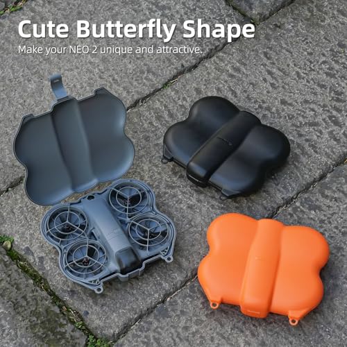 Protective Case for DJI Neo 2，Portable Compact Travel Carrying Case Storage Case for DJI Neo 2 Accessories (Black) - size: Small